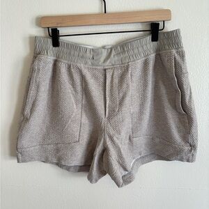 Lululemon Athletica Tan Textured, Double-Knit Shorts